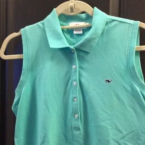 Sea foam sleeveless Polo top from Vineyard Vines